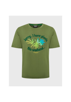 Scotch & Soda Тишърт 169209 Зелен Regular Fit - Pepit.bg