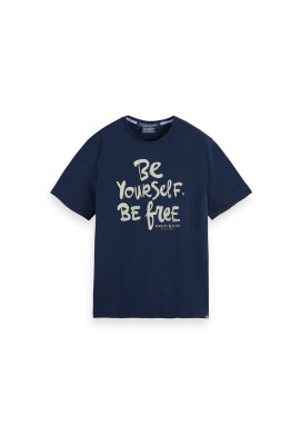 Scotch & Soda Тишърт 169243 Тъмносин Regular Fit - Pepit.bg