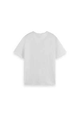 Scotch & Soda Тишърт 169514 Бял Regular Fit - Pepit.bg