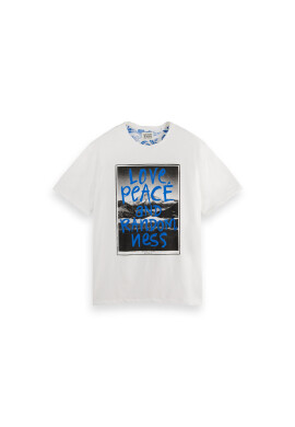 Scotch & Soda Тишърт 169514 Бял Regular Fit - Pepit.bg