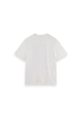 Scotch & Soda Тишърт 169514 Бял Regular Fit - Pepit.bg