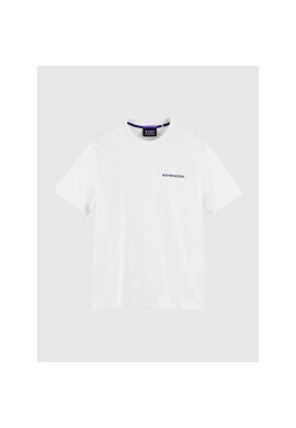 Scotch & Soda Тишърт Unisex 167331 Бял Regular Fit - Pepit.bg