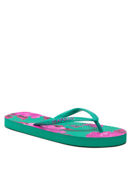 Seafolly Джапанки Full Bloom Thong 71826 Зелен - Pepit.bg