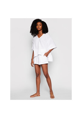 Seafolly Шорти от плат Double Cloth 54258-SH Бял Regular Fit - Pepit.bg