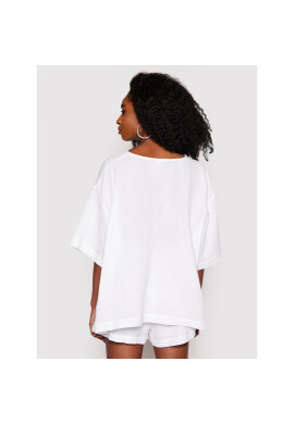 Seafolly Тишърт Double Cloth 54257-TO Бял Oversize - Pepit.bg