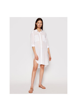 Seafolly Туника Crinkle Twill 53108-CU Бял Regular Fit - Pepit.bg
