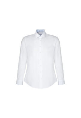 Seidensticker Риза 01.640780 Бял Slim Fit - Pepit.bg