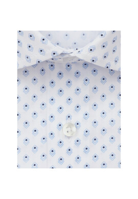 Seidensticker Риза 01.642160 Бял Slim Fit - Pepit.bg