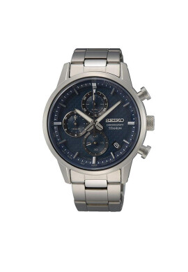 Seiko Часовник Chronograph Titanium SSB387P1 Сребрист - Pepit.bg