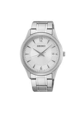 Seiko Часовник Classic Quartz SUR417P1 Сребрист - Pepit.bg