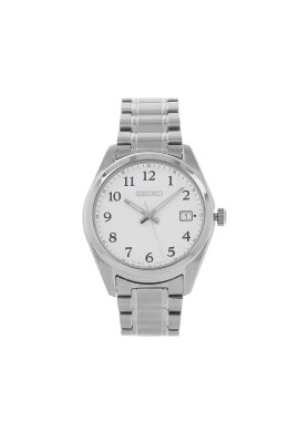 Seiko Часовник Classic Quartz SUR459P1 Сребрист - Pepit.bg
