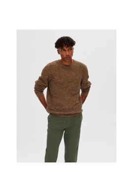 Selected Homme Пуловер 16059390 Кафяв Regular Fit - Pepit.bg