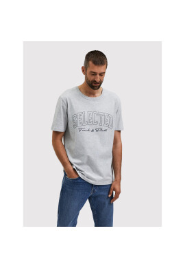 Selected Homme Тишърт Bene 16085656 Сив Regular Fit - Pepit.bg