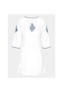 Selmark Лятна рокля BH295 Бял Regular Fit - Pepit.bg