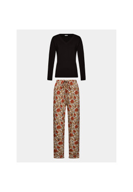 Selmark Пижама Flores P6973 Черен Regular Fit - Pepit.bg