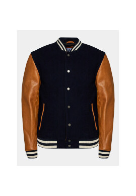 Serge Pariente Яке бомбър Varsity Bomber Тъмносин Regular Fit - Pepit.bg