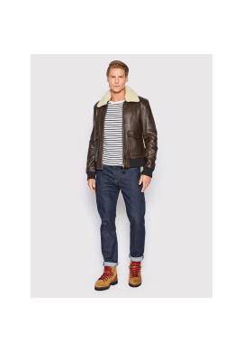 Serge Pariente Кожено яке Style 18 Кафяв Regular Fit - Pepit.bg