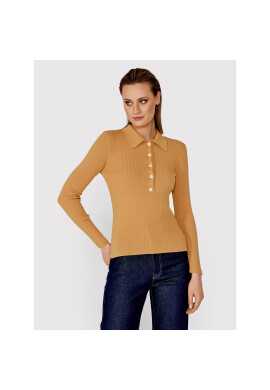 Simple Блуза SWD001 Кафяв Regular Fit - Pepit.bg