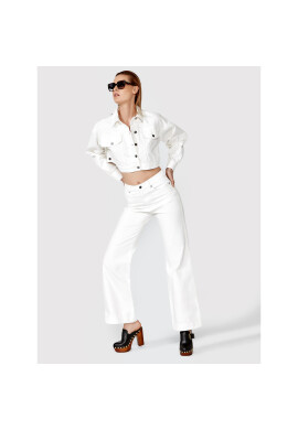 Simple Дънки SPDJ006 Бял Regular Fit - Pepit.bg