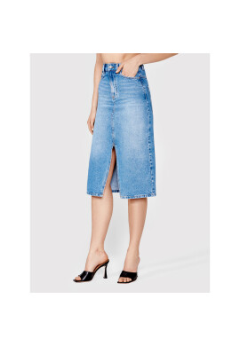 Simple Дънкова пола SDDJ002 Син Regular Fit - Pepit.bg