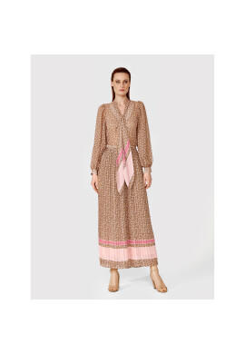 Simple Ежедневна рокля SUD009 Кафяв Regular Fit - Pepit.bg