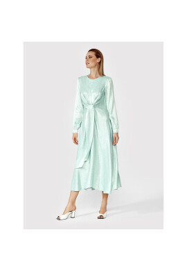 Simple Ежедневна рокля SUD071 Зелен Regular Fit - Pepit.bg