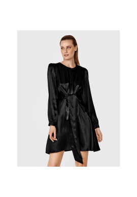 Simple Ежедневна рокля SUD073 Черен Regular Fit - Pepit.bg