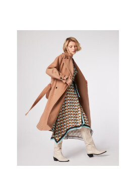 Simple Ежедневна рокля SUD080 Кафяв Regular Fit - Pepit.bg