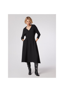 Simple Ежедневна рокля SUD517-01 Черен Regular Fit - Pepit.bg