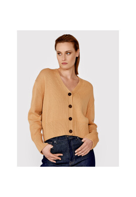 Simple Кардиган SWD007 Кафяв Regular Fit - Pepit.bg