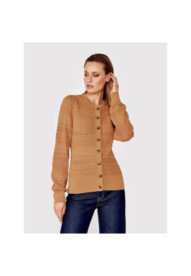 Simple Кардиган SWD023 Кафяв Regular Fit - Pepit.bg