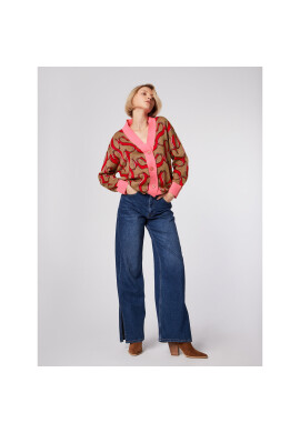 Simple Кардиган SWD514-02 Кафяв Relaxed Fit - Pepit.bg