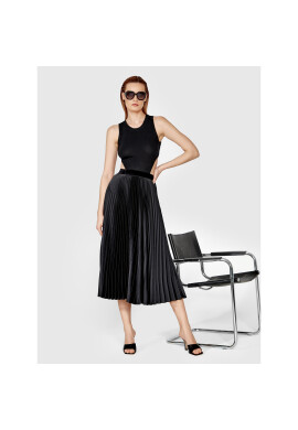 Simple Плисирана пола SDD001 Черен Regular Fit - Pepit.bg