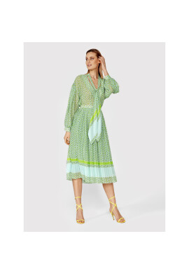 Simple Плисирана пола SDD002 Зелен Regular Fit - Pepit.bg