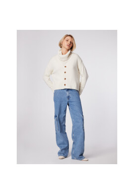 Simple Поло SWD513-03 Бял Relaxed Fit - Pepit.bg