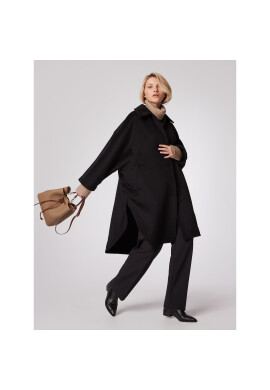 Simple Преходно палто PLD505-01 Черен Oversize - Pepit.bg
