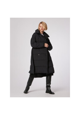 Simple Пухено яке PLD503-01 Черен Relaxed Fit - Pepit.bg