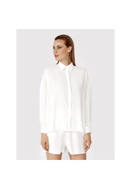 Simple Риза KOD005 Бял Relaxed Fit - Pepit.bg