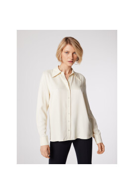 Simple Риза KOD502-02 Бял Relaxed Fit - Pepit.bg