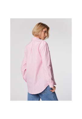 Simple Риза KOD505-02 Розов Relaxed Fit - Pepit.bg