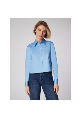 Simple Риза KOD506-02 Син Relaxed Fit - Pepit.bg