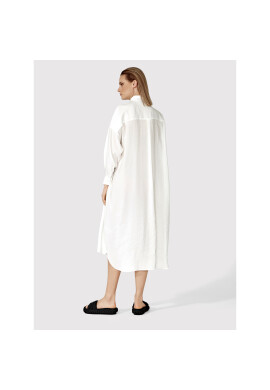 Simple Рокля тип риза SUD017 Бял Relaxed Fit - Pepit.bg