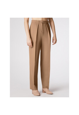 Simple Текстилни панталони SPD001 Кафяв Regular Fit - Pepit.bg