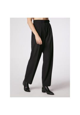 Simple Текстилни панталони SPD002 Черен Regular Fit - Pepit.bg