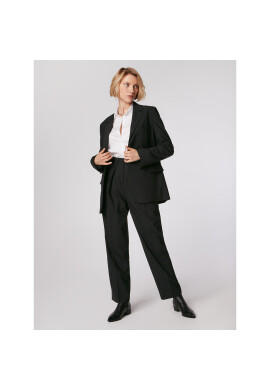 Simple Текстилни панталони SPD002 Черен Regular Fit - Pepit.bg