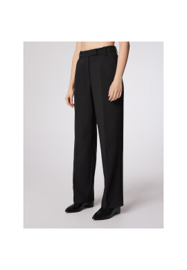 Simple Текстилни панталони SPD504-01 Черен Relaxed Fit - Pepit.bg