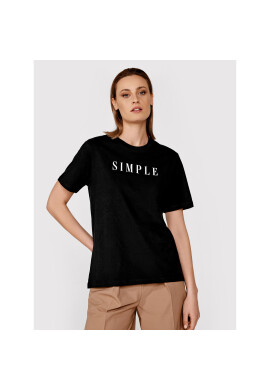 Simple Тишърт TSD036 Черен Regular Fit - Pepit.bg