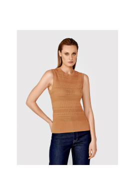 Simple топ SWD027 Кафяв Slim Fit - Pepit.bg