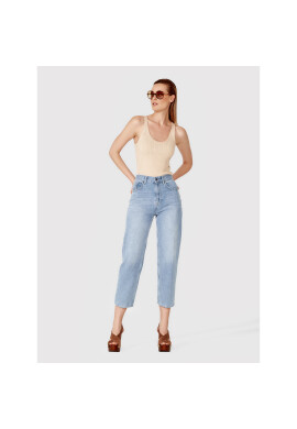 Simple топ TPD014 Бежов Slim Fit - Pepit.bg