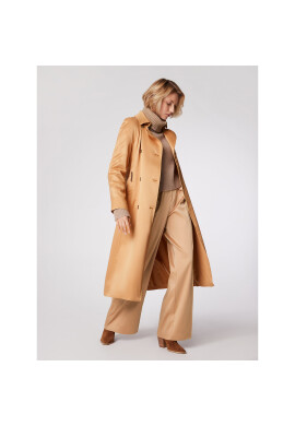 Simple Тренч PLD002 Кафяв Regular Fit - Pepit.bg